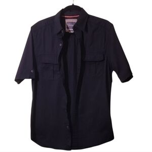Men's Blue Short Sleeve Shirt
